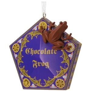 Hallmark Harry Potter Chocolate Frog Box Christmas Tree Ornament New
